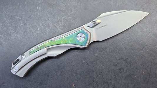 SixLeaf SL-80 Yellow Titanium Handle 14C28N