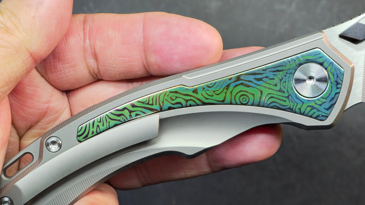 SixLeaf SL-80 Yellow Titanium Handle 14C28N