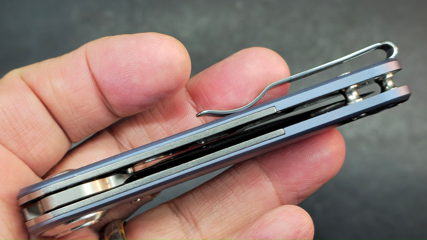 DREAMTECH Button liner lock system Titanium Handle VG10 Blade