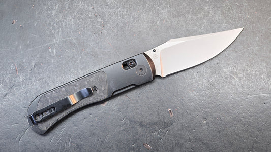 Kizer Tycho Folding Knife Titanium/Carbon Fiber Handle M390