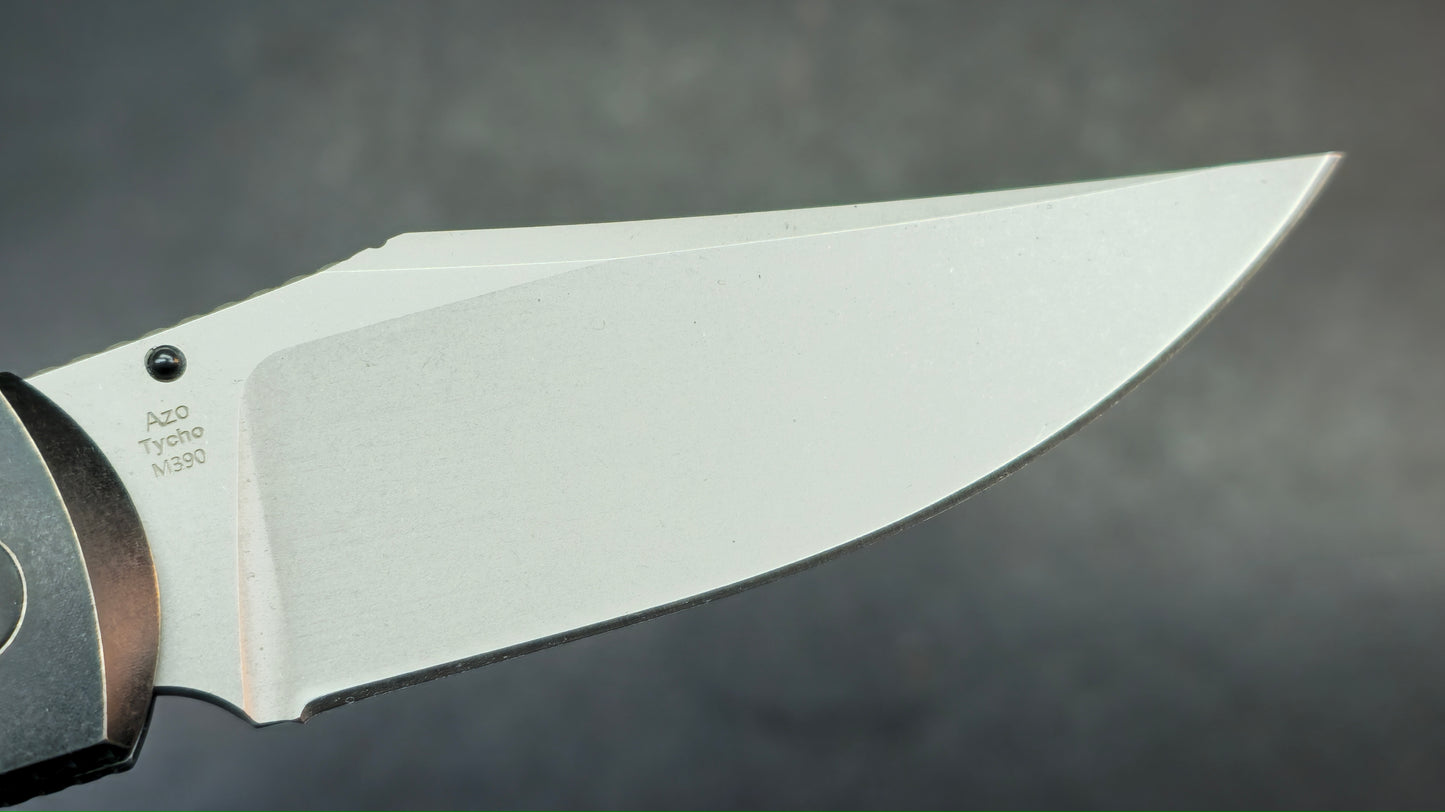 Kizer Tycho Folding Knife Titanium/Carbon Fiber Handle M390