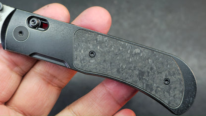 Kizer Tycho Folding Knife Titanium/Carbon Fiber Handle M390