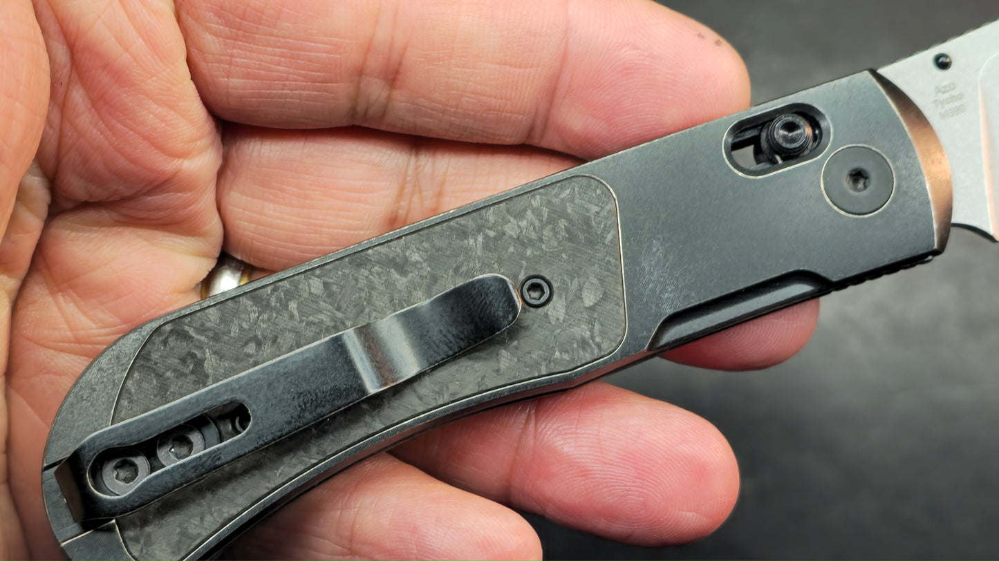 Kizer Tycho Folding Knife Titanium/Carbon Fiber Handle M390