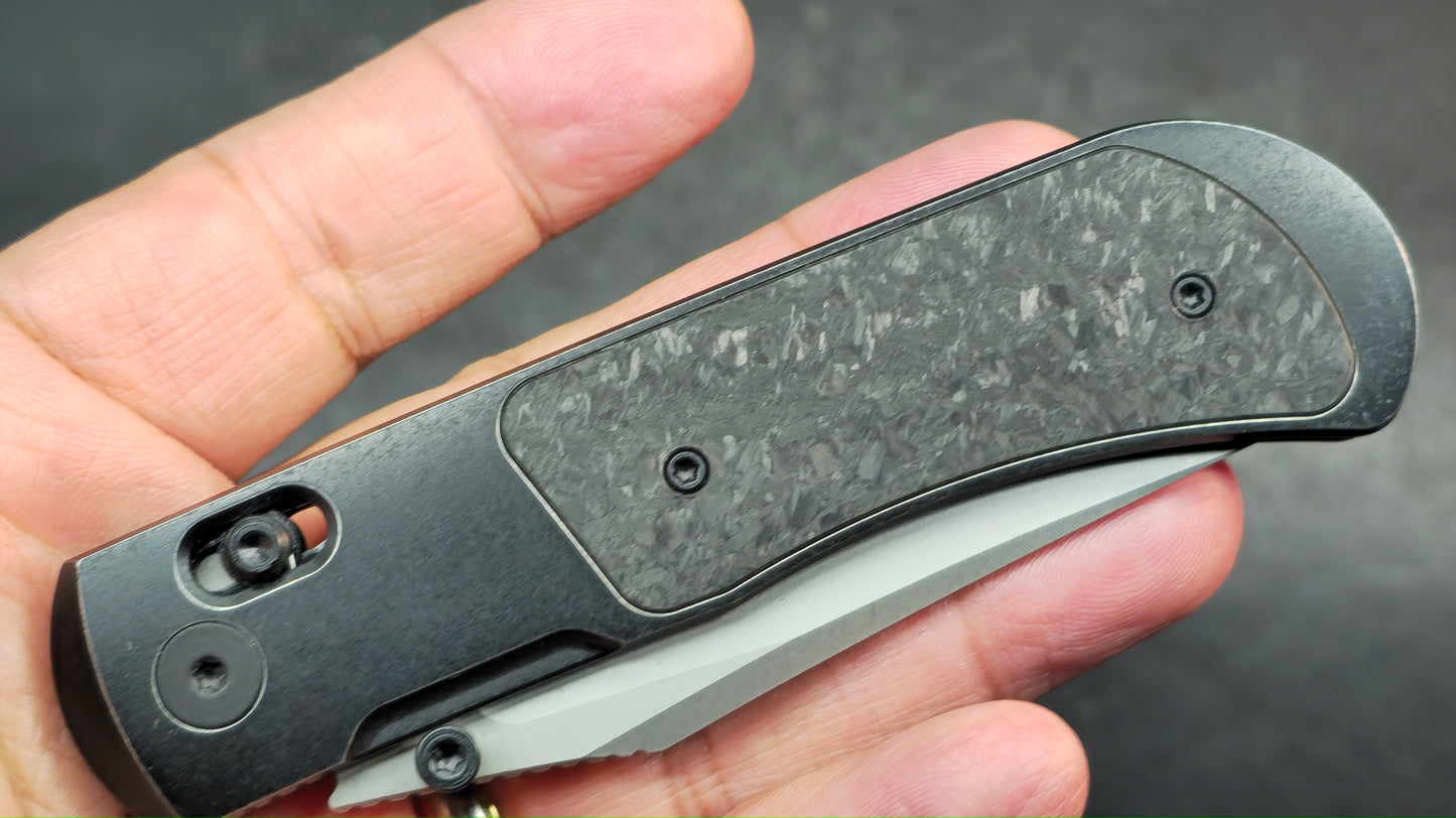 Kizer Tycho Folding Knife Titanium/Carbon Fiber Handle M390