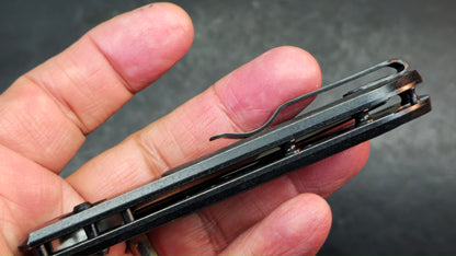 Kizer Tycho Folding Knife Titanium/Carbon Fiber Handle M390