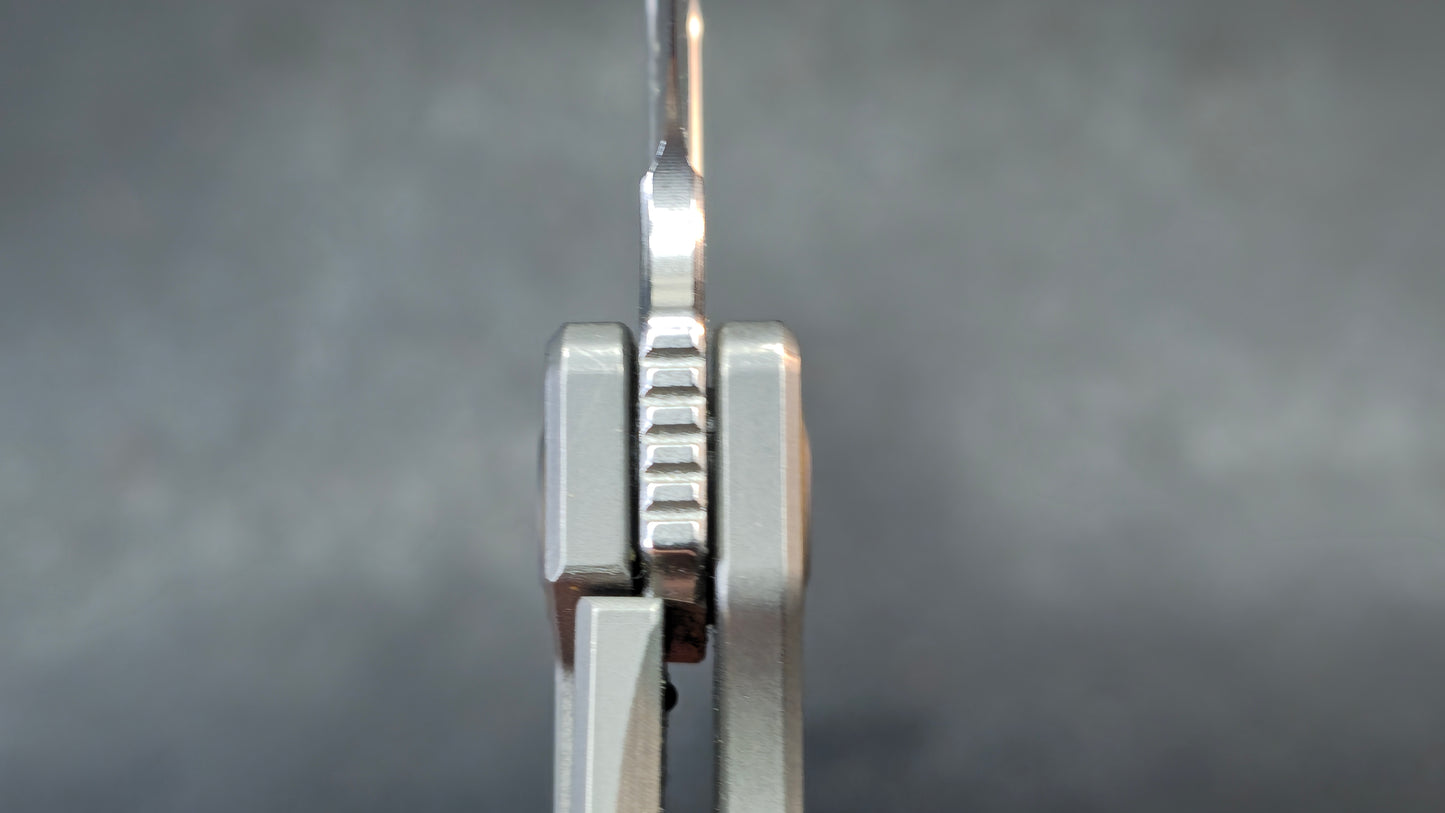 Maxace Black Mirror Carbon Fiber and Titanium Handle M390 Blade