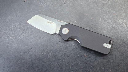 Kubey Boxer Folding Knife Black G10 Handle 14C28N