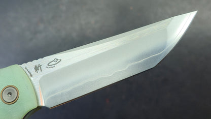 North Mountain Kickstop Chop Black / Jade / Snake G10 Handle SLD-Magic Tanto