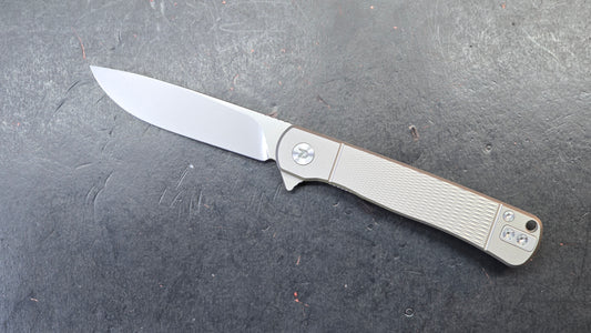 DREAMTECH Folding Pocket Knife Titanium Handle D2 Blade