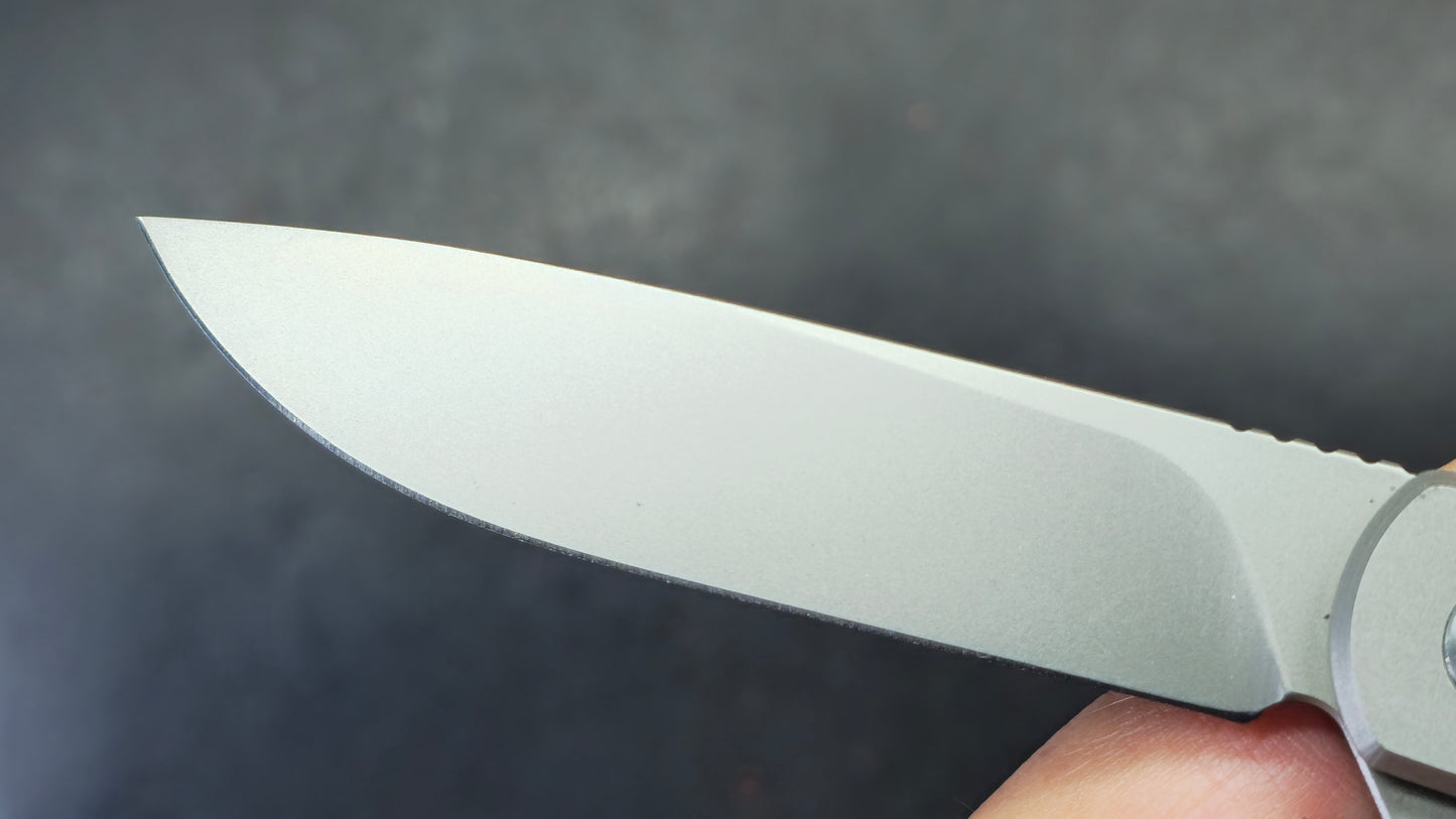 DREAMTECH Folding Pocket Knife Titanium Handle D2 Blade