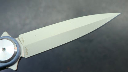 DREAMTECH Knives D4052 Blue/Tan G10 Handle 14C28N Blade