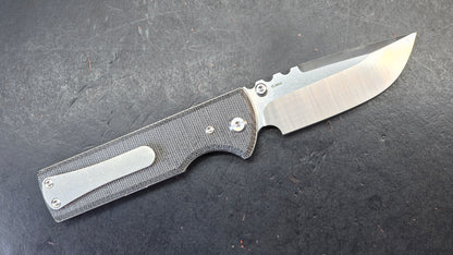Chaves Blue Label NTAK Folding Knife Black Micarta Handle Elmax Drop Point