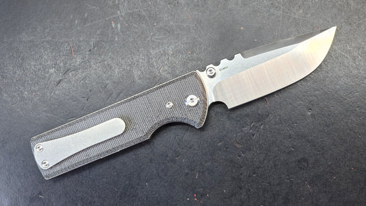 Chaves Blue Label NTAK Folding Knife Black Micarta Handle Elmax Drop Point