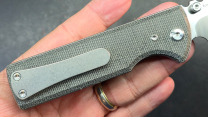 Chaves Blue Label NTAK Folding Knife Black Micarta Handle Elmax Drop Point