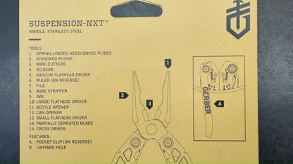 Gerber Gear Suspension-NXT 15-in-1 EDC Multi tool w/ Knife, Pliers and many other tools.