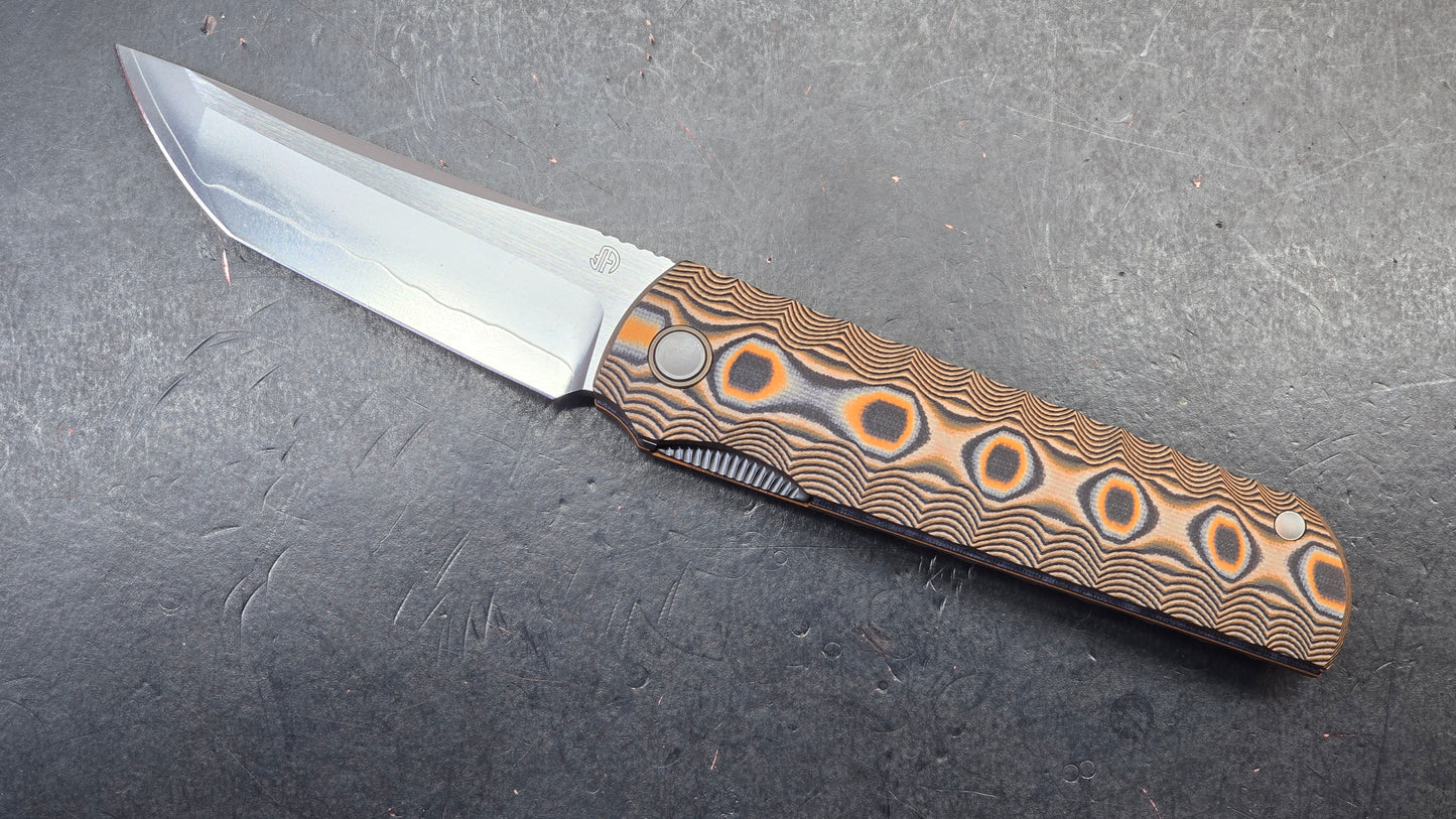 North Mountain Kickstop Chop Black / Jade / Snake G10 Handle SLD-Magic Tanto