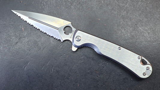 Daggerr Knives Arrow Frame Lock Brushed Stainless Steel 4" Satin
