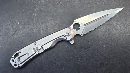 Daggerr Knives Arrow Frame Lock Brushed Stainless Steel 4" Satin