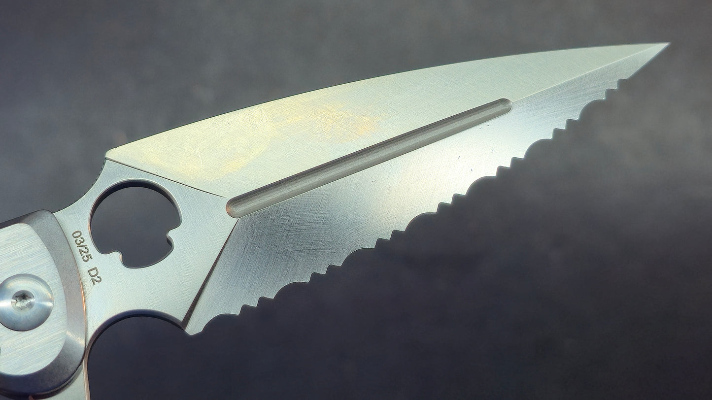 Daggerr Knives Arrow Frame Lock Brushed Stainless Steel 4" Satin