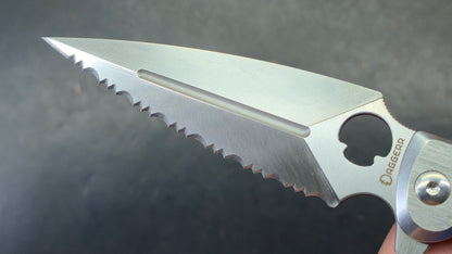 Daggerr Knives Arrow Frame Lock Brushed Stainless Steel 4" Satin