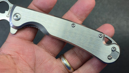 Daggerr Knives Arrow Frame Lock Brushed Stainless Steel 4" Satin
