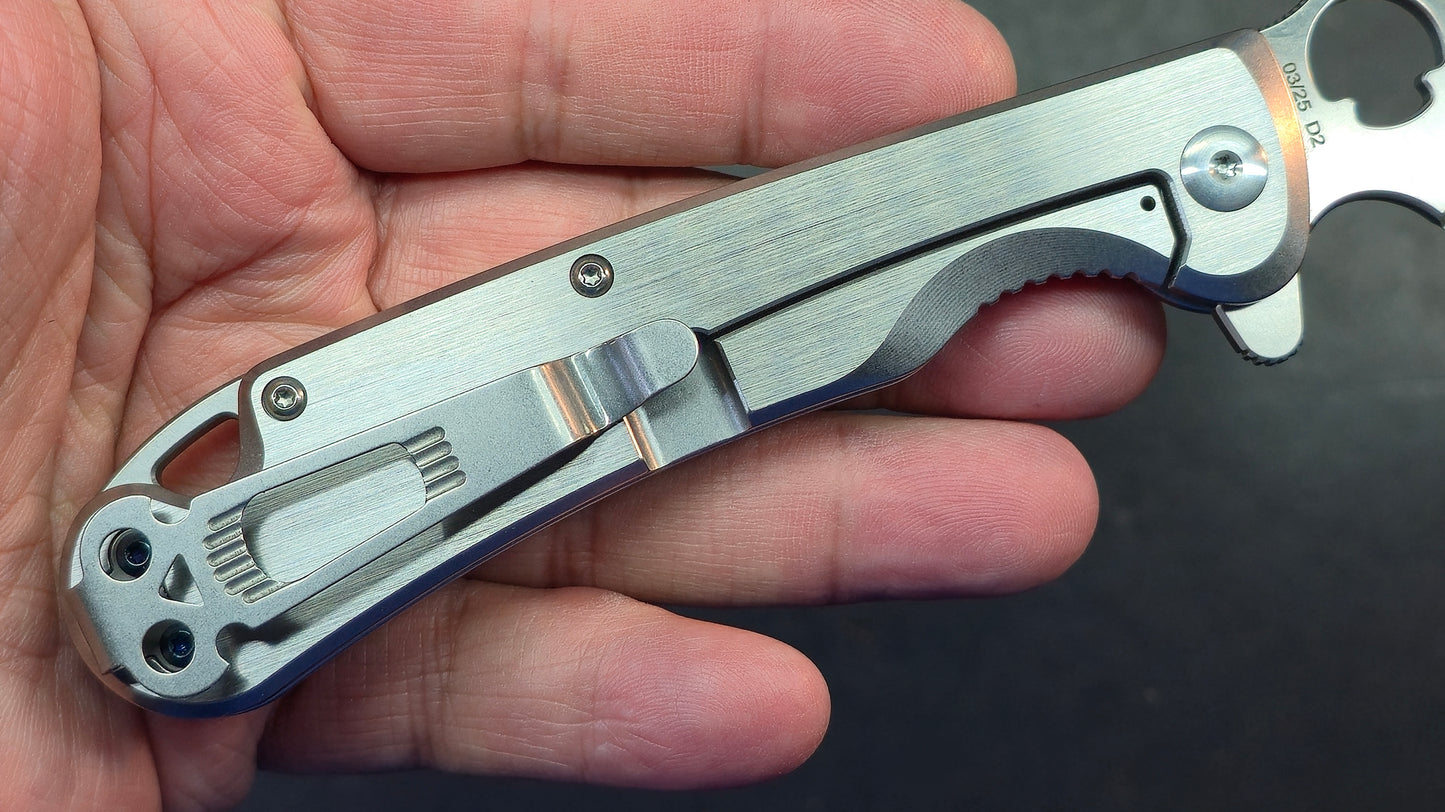Daggerr Knives Arrow Frame Lock Brushed Stainless Steel 4" Satin