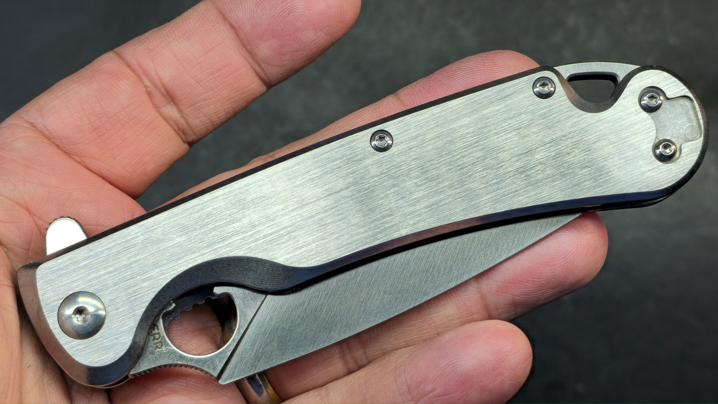 Daggerr Knives Arrow Frame Lock Brushed Stainless Steel 4" Satin