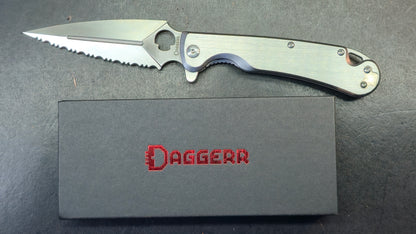 Daggerr Knives Arrow Frame Lock Brushed Stainless Steel 4" Satin