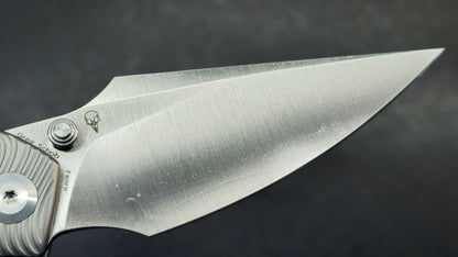 Kansept Fenrir Bead blast Micro Milled Water Ripple Texture Titanium S35VN (DISCOUNT IN CART)