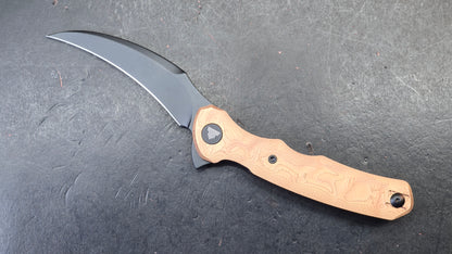Trivisa Lacerta-CU Folding Knife Copper Foil Handle 14C28N