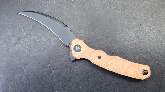 Trivisa Lacerta-CU Folding Knife Copper Foil Handle 14C28N