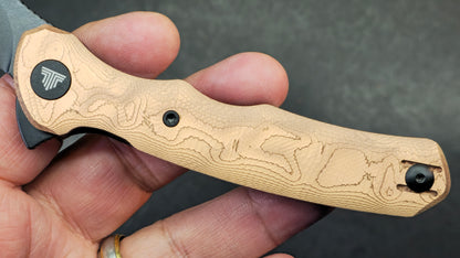 Trivisa Lacerta-CU Folding Knife Copper Foil Handle 14C28N