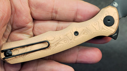 Trivisa Lacerta-CU Folding Knife Copper Foil Handle 14C28N