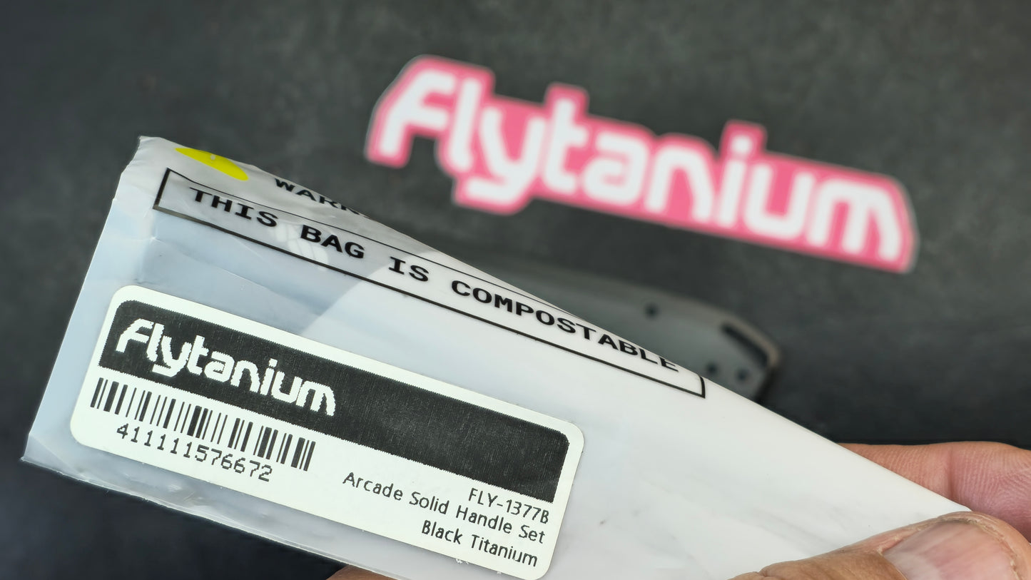 Flytanium Arcade SCALES - NO INLAY Titanium Black / Gray Stonewashed