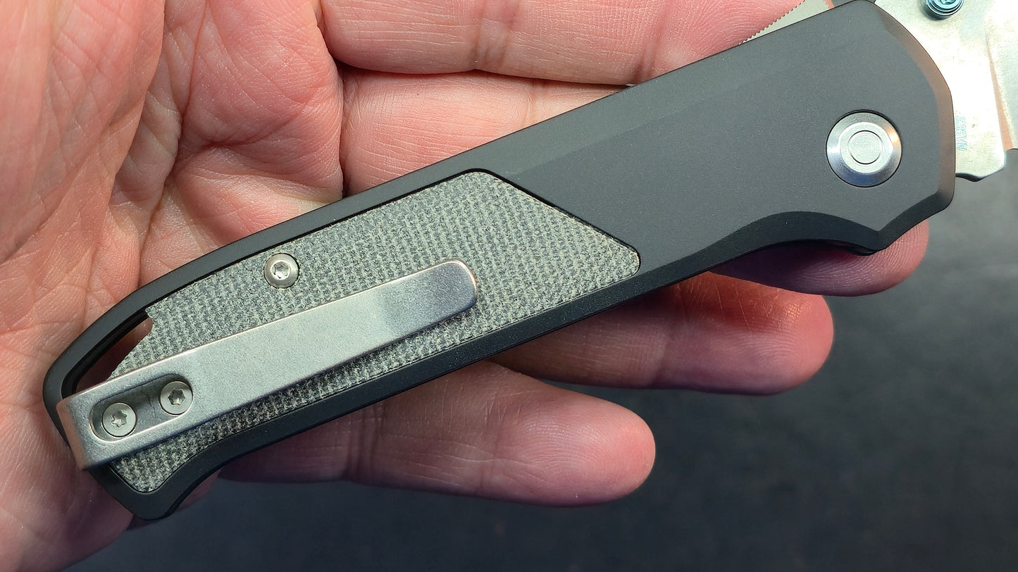 Flytanium Arcade® - Void Black 6061 T6 Aluminum Micarta S35VN