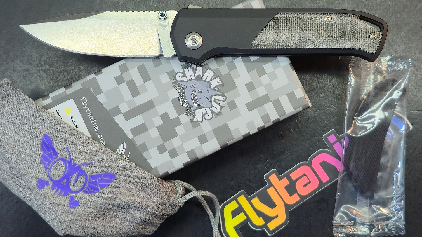 Flytanium Arcade® - Void Black 6061 T6 Aluminum Micarta S35VN
