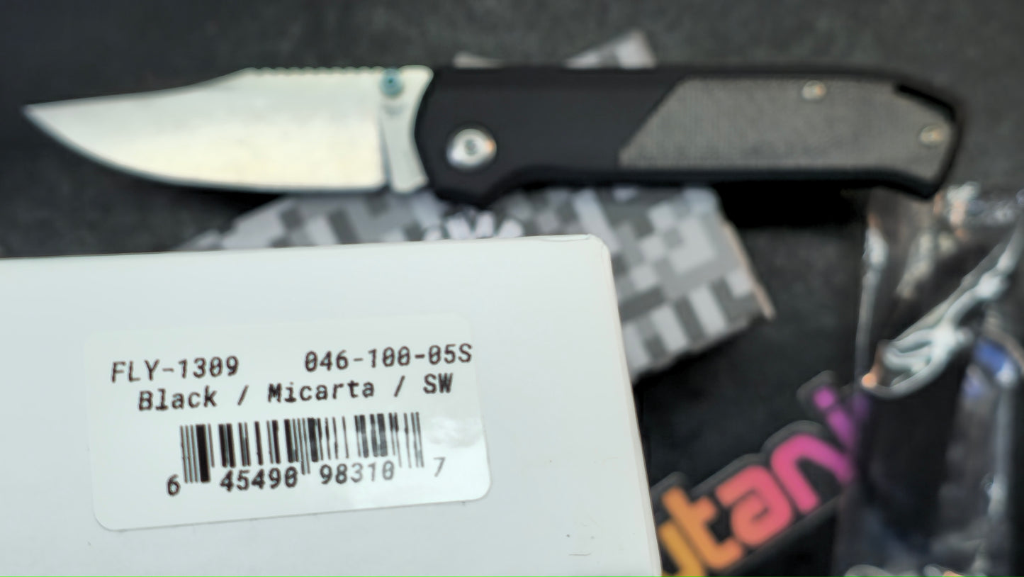 Flytanium Arcade® - Void Black 6061 T6 Aluminum Micarta S35VN