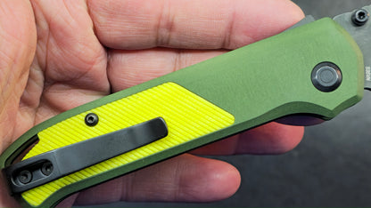 Flytanium Arcade Green / Yellow / Black Aluminum Handle S35VN