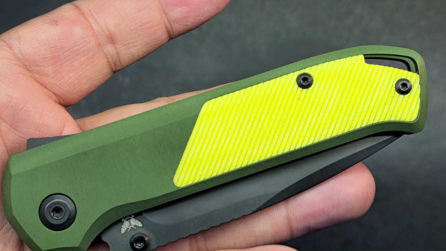 Flytanium Arcade Green / Yellow / Black Aluminum Handle S35VN