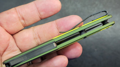 Flytanium Arcade Green / Yellow / Black Aluminum Handle S35VN