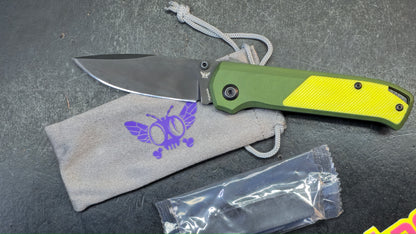 Flytanium Arcade Green / Yellow / Black Aluminum Handle S35VN