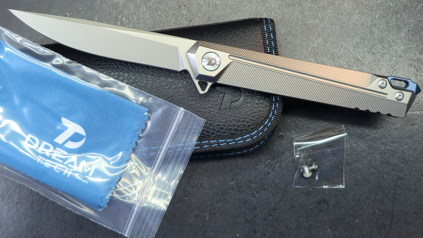 Dreamtech D5311 Titanium Handle S35VN Blade (DISCOUNT IN CART)
