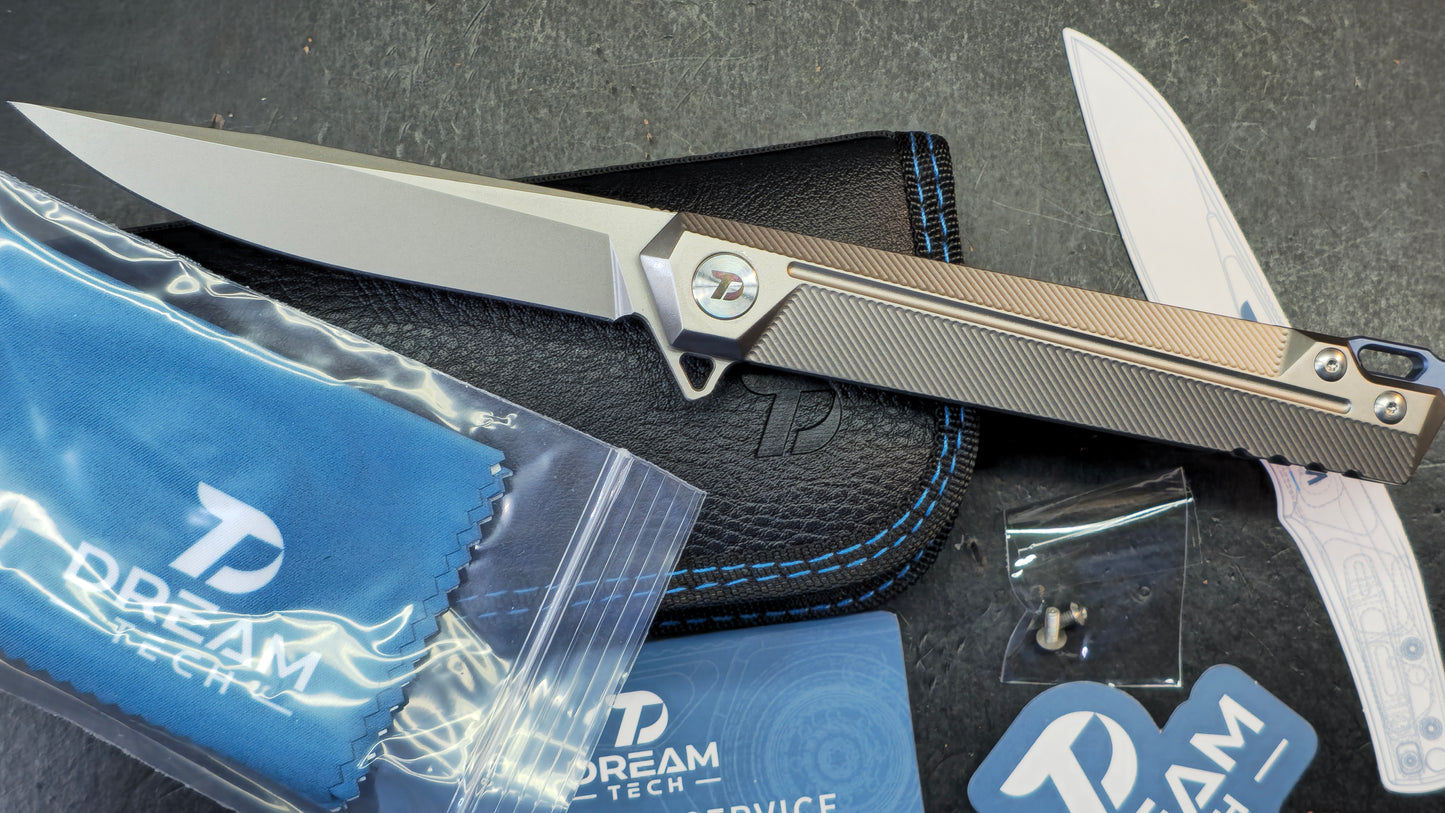 Dreamtech D5311 Titanium Handle S35VN Blade (DISCOUNT IN CART)