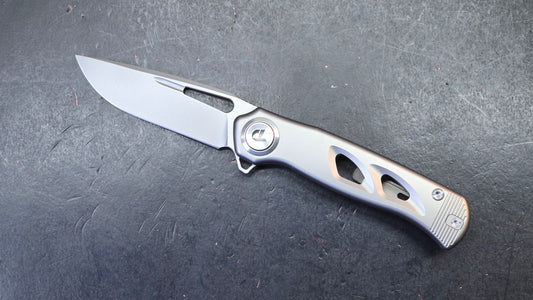 DREAMTECH D4260 Button Liner Lock Titanium Handle M390 Blade (DISCOUNT IN CART)