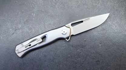 DREAMTECH D4260 Button Liner Lock Titanium Handle M390 Blade (DISCOUNT IN CART)