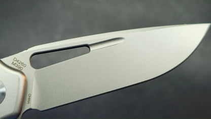 DREAMTECH D4260 Button Liner Lock Titanium Handle M390 Blade (DISCOUNT IN CART)
