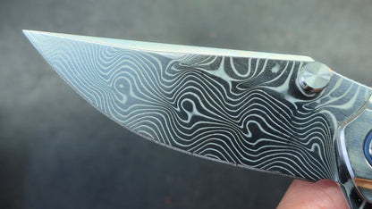 Sixleaf SL-95 Titanium Turquoise/Mother of Pearl Handle RWL34+PMC27 (SALE price in cart)