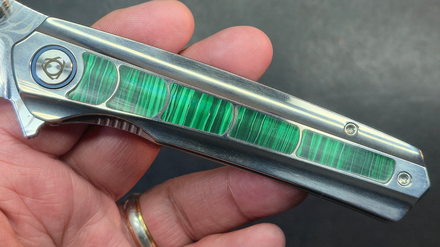 Sixleaf SL-95 Titanium Turquoise/Mother of Pearl Handle RWL34+PMC27 (SALE price in cart)