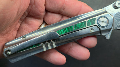 Sixleaf SL-95 Titanium Turquoise/Mother of Pearl Handle RWL34+PMC27 (SALE price in cart)