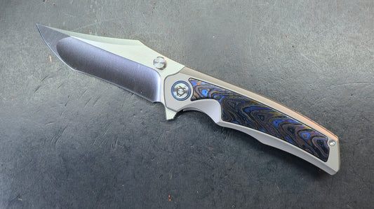 Sixleaf SL-91 Titanium + Zirconium Horse Handle 10Cr15Mov (SALE price in cart)